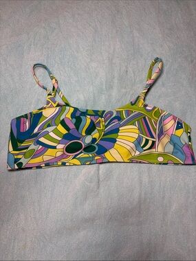 Groovy Psychedelic Swim top ladies L